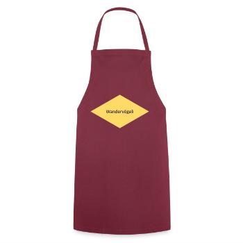 Wandervögeli - Kochschürze - Bordeaux - Vorne - AI Model Male 185 dark (185cm)