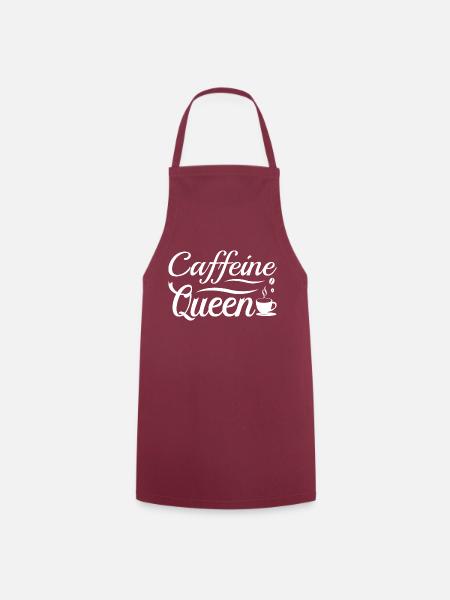 Caffeine Queen - Kochschürze - Bordeaux