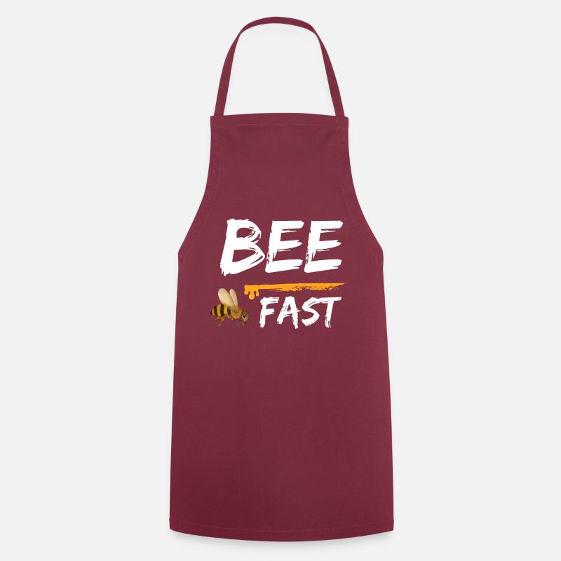 Bee Fast Bees Honey - Cooking Apron - bordeaux