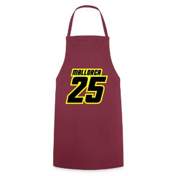 Mallorca 2025 Trikot - Kochschürze - Bordeaux - Vorne - AI Model Male 185 dark (185cm)