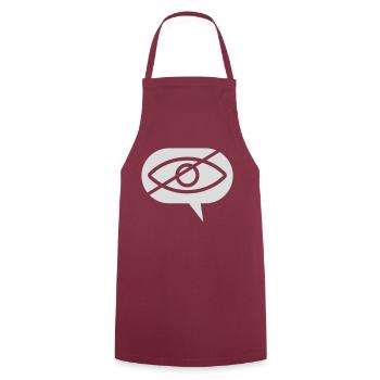 Interdit de regarder la bulle oculaire - Tablier de cuisine - bordeaux - Devant - AI Model Male 185 dark (185cm)