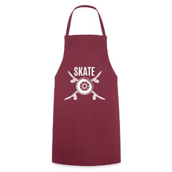 Skateboard SUP Surfing - Cooking Apron - bordeaux - Front - AI Model Male 185 dark (185cm)