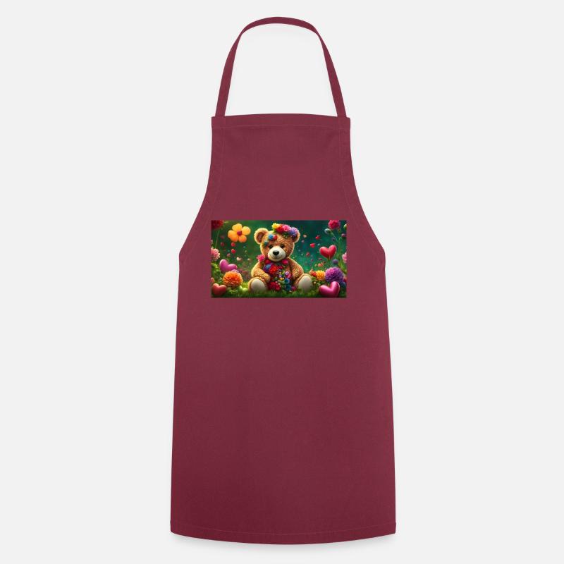 Teddy 2 - Cooking Apron - bordeaux