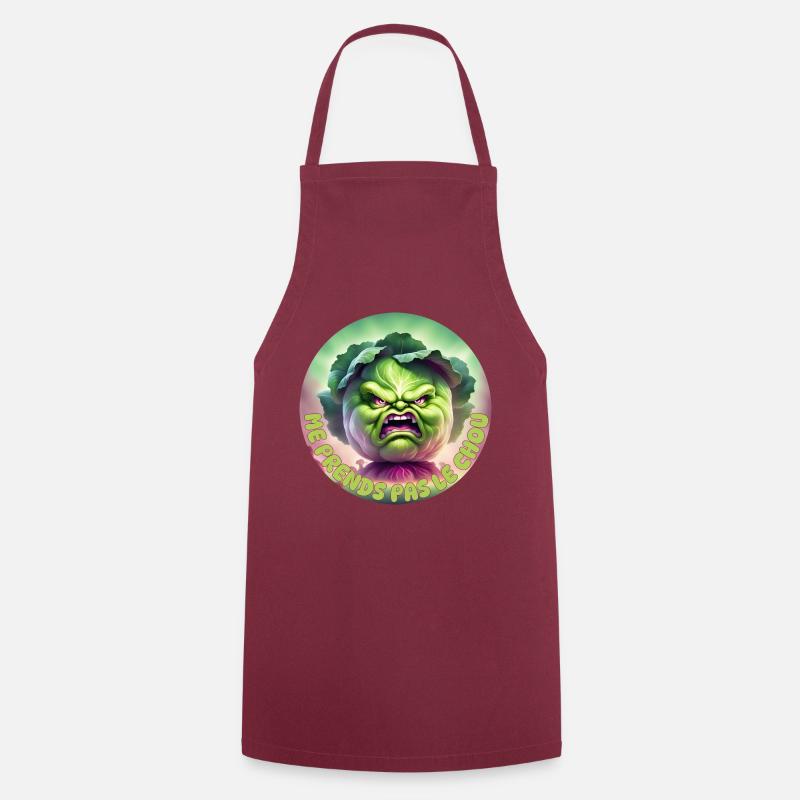 Don't take the cabbage away from me - Cooking Apron - bordeaux