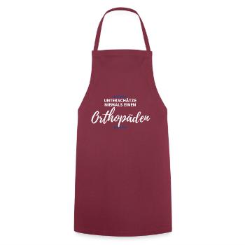 Orthopäde Orthopädie Doktor Mediziner - Kochschürze - Bordeaux - Vorne - AI Model Male 185 dark (185cm)