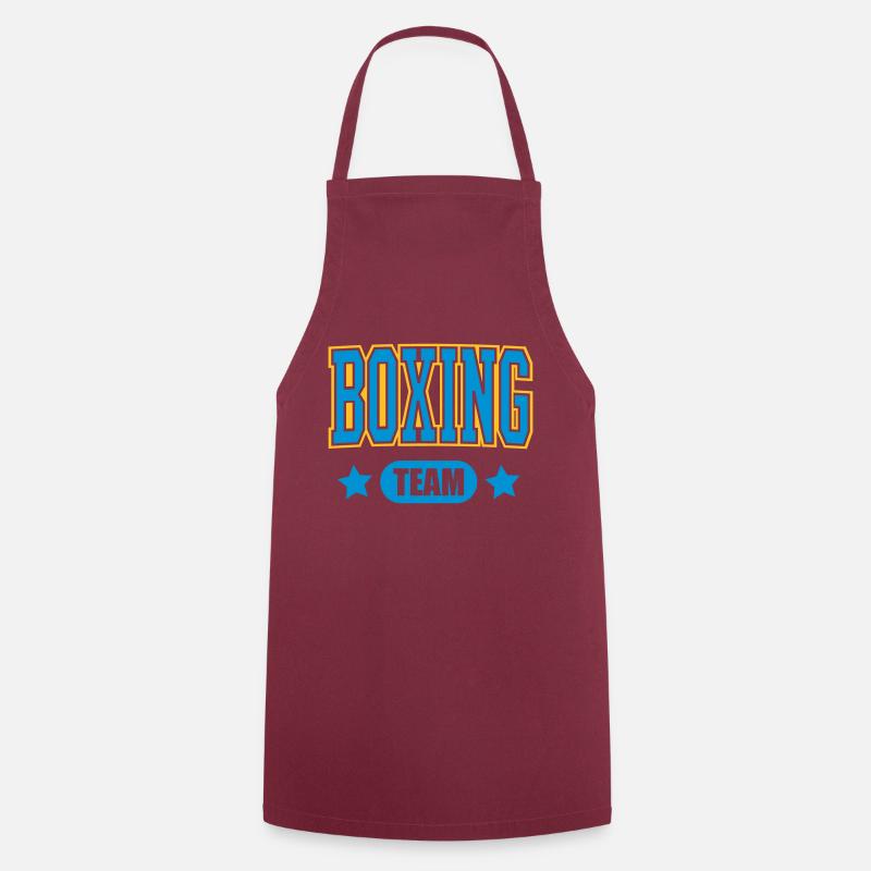 boxing team - Cooking Apron - bordeaux