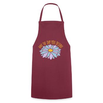 the day you deserve - Cooking Apron - bordeaux - Front - AI Model Male 185 dark (185cm)