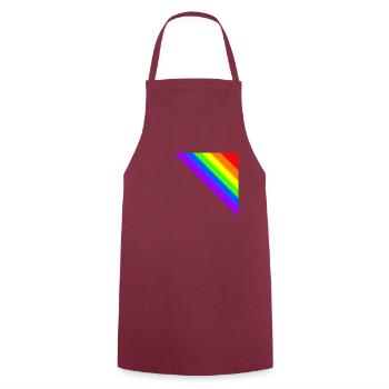 Rainbow Gift Idea Corner colorful - Cooking Apron - bordeaux - Front - AI Model Male 185 dark (185cm)