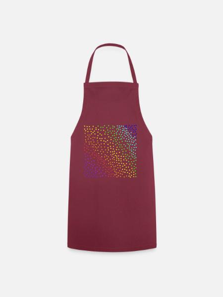 Sterne bunt Sternenhimmel Regenbogen Geschenkidee - Kochschürze - Bordeaux
