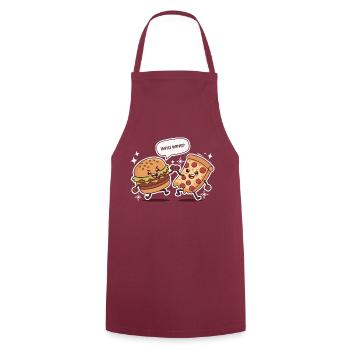 A FOOF FIGHT - Cooking Apron - bordeaux - Front - AI Model Male 185 dark (185cm)