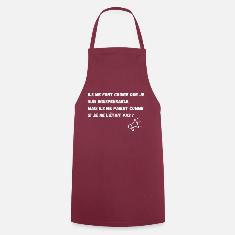 indispensable - Tablier de cuisine - bordeaux