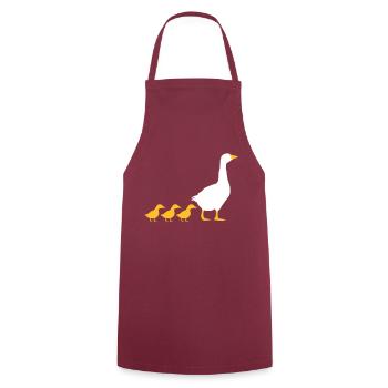 Family geese design - Cooking Apron - bordeaux - Front - AI Model Male 185 dark (185cm)
