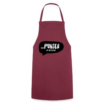 Weihnachten Punsch +++ Design Farben änderbar +++ - Kochschürze - Bordeaux - Vorne - AI Model Male 185 dark (185cm)