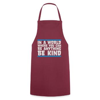 you can be kind - Cooking Apron - bordeaux - Front - AI Model Male 185 dark (185cm)