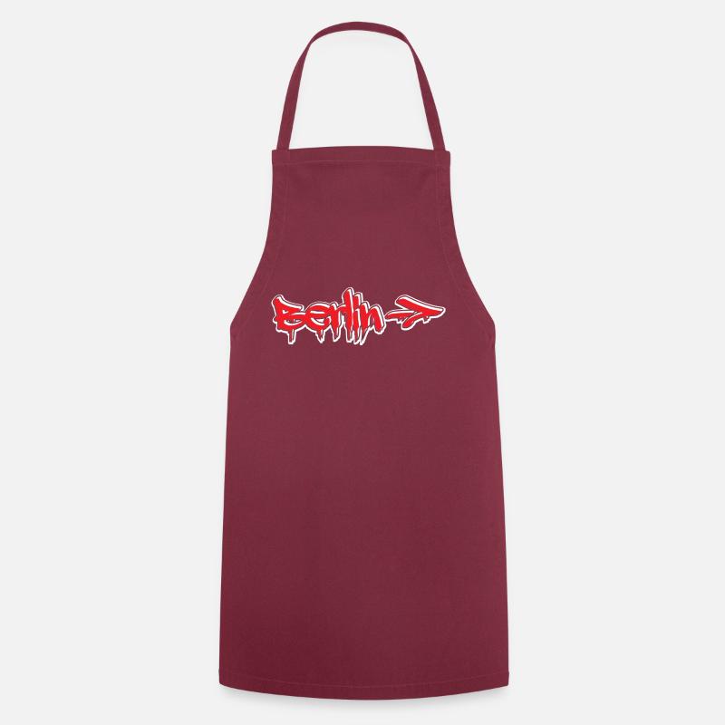 Berlin Graffiti Style - Cooking Apron - bordeaux