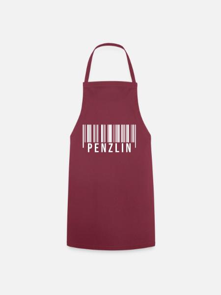 Penzlin Strichcode - Kochschürze - Bordeaux