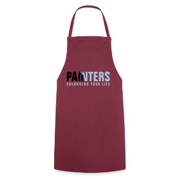 painters_062012_a_2c - Cooking Apron - bordeaux - Front - AI Model Male 185 dark (185cm)