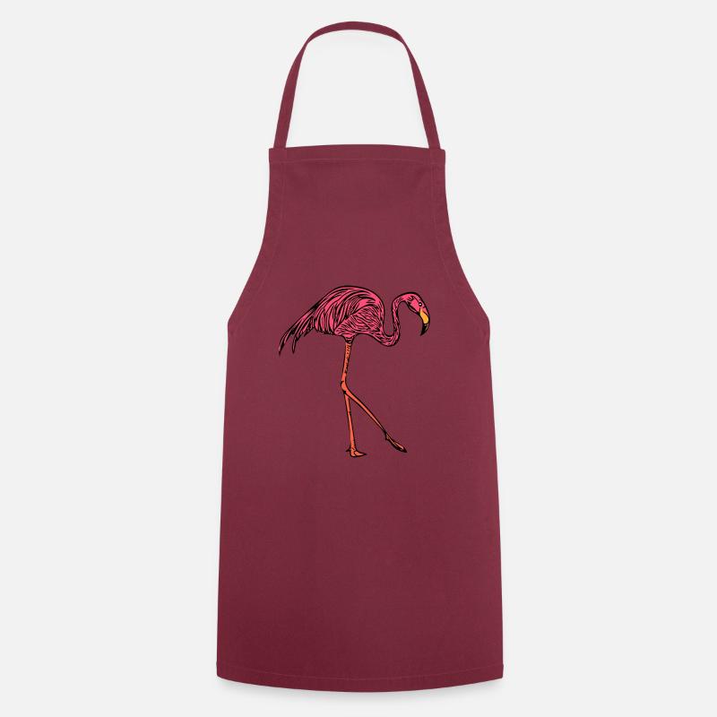 flamingo - Cooking Apron - bordeaux