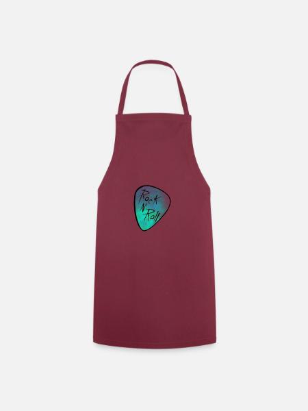 Rock and Roll Gitarre Pick! - Kochschürze - Bordeaux