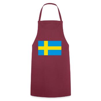 Schweden - Kochschürze - Bordeaux - Vorne - AI Model Male 185 dark (185cm)