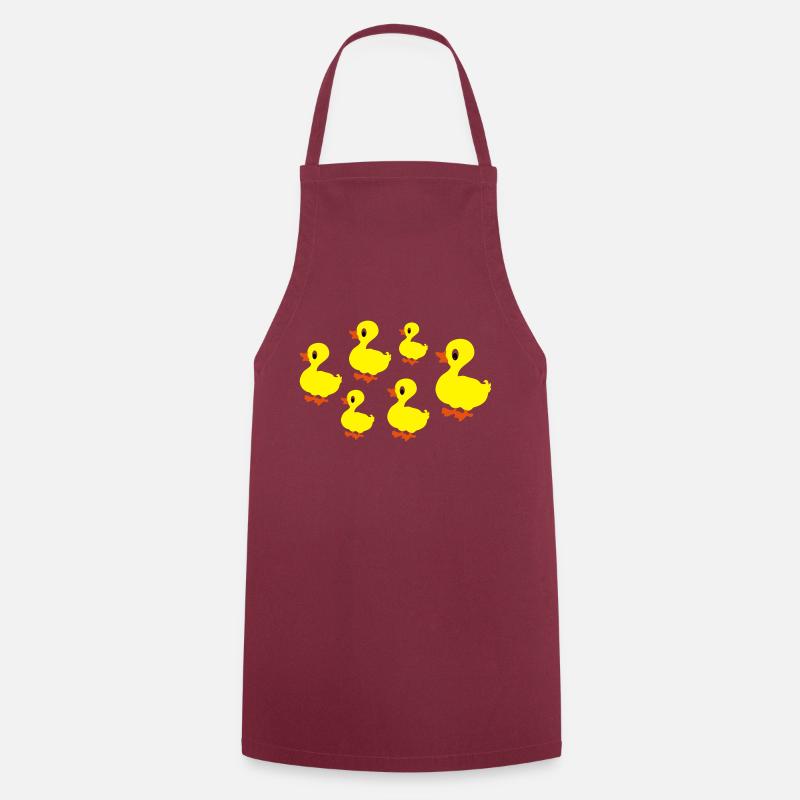 ducks - Cooking Apron - bordeaux