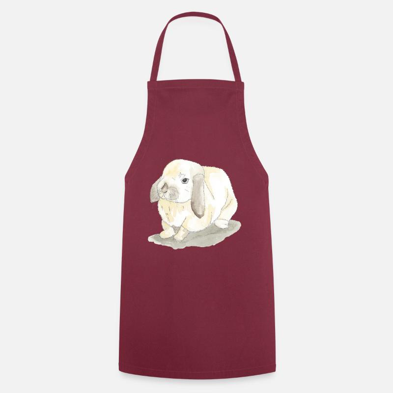 Rabbits - Cooking Apron - bordeaux