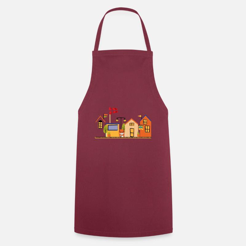Denmark - Cooking Apron - bordeaux