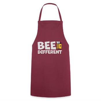 bee different saying quote - Cooking Apron - bordeaux - Front - AI Model Male 185 dark (185cm)