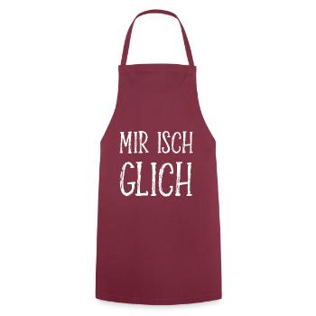 Schweizerdeutsch - Spielt keine Rolle für mich - Kochschürze - Bordeaux - Vorne - AI Model Male 185 dark (185cm)