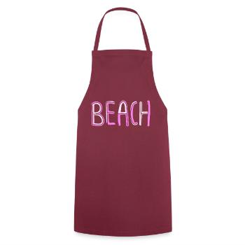 Beach 14 - Kochschürze - Bordeaux - Vorne - AI Model Male 185 dark (185cm)