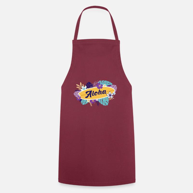 Aloha - Cooking Apron - bordeaux