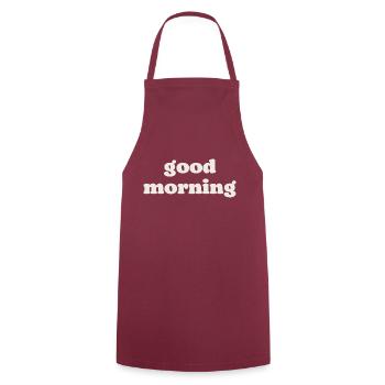 Good morning - Cooking Apron - bordeaux - Front - AI Model Male 185 dark (185cm)