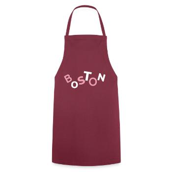 Lila Bostoner Souvenir - Kochschürze - Bordeaux - Vorne - AI Model Male 185 dark (185cm)