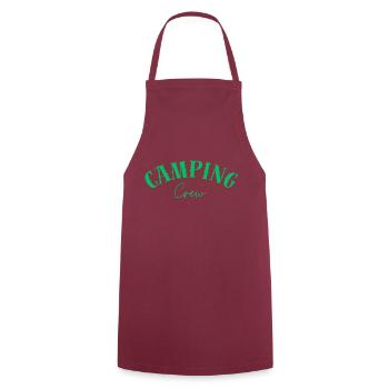 Camping Crew - Kochschürze - Bordeaux - Vorne - AI Model Male 185 dark (185cm)