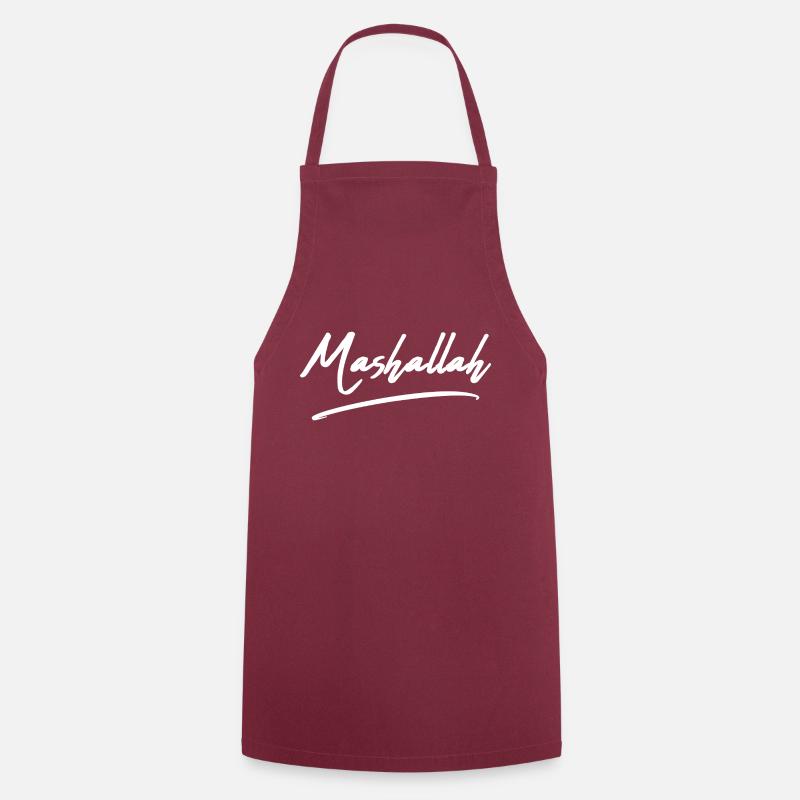 Mashallah - White Edition - Cooking Apron - bordeaux