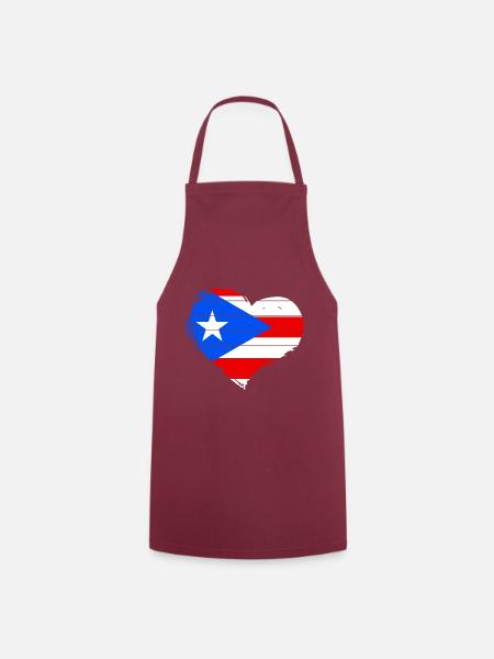 Puerto Rico - Kochschürze - Bordeaux