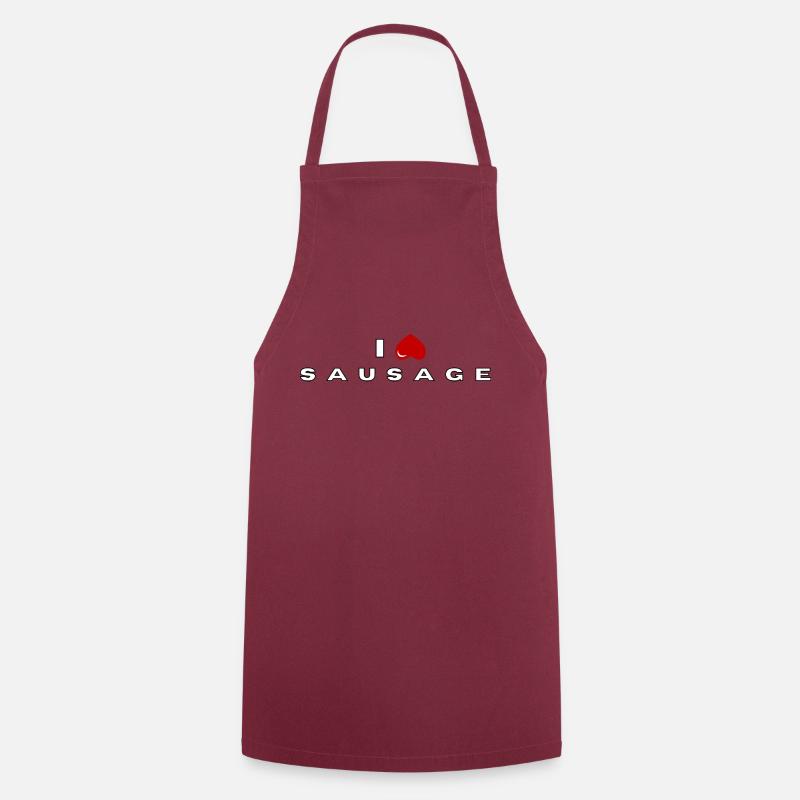 I hate Sausage - Cooking Apron - bordeaux