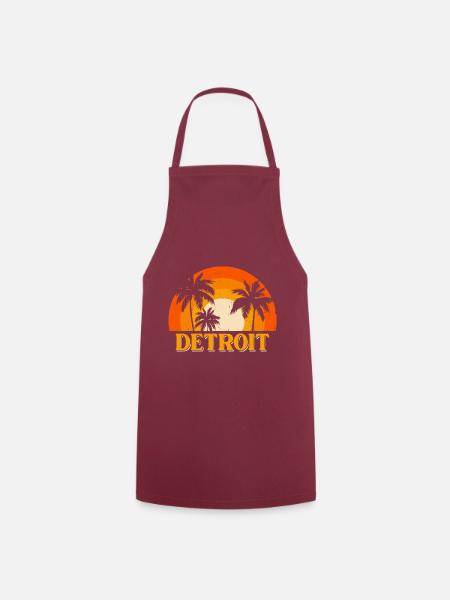 Detroit - Kochschürze - Bordeaux