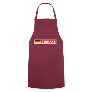Germany National Flag - Cooking Apron - bordeaux - Front - AI Model Male 185 dark (185cm)