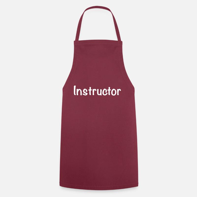 Instructeur - Tablier de cuisine - bordeaux