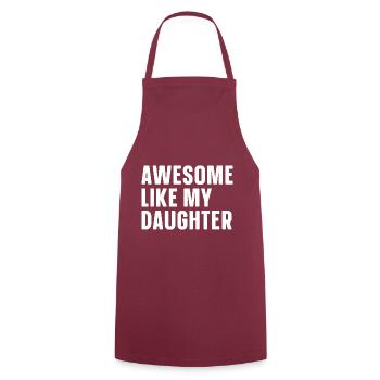 Fantastisch Wie Meine Tochter - Kochschürze - Bordeaux - Vorne - AI Model Male 185 dark (185cm)