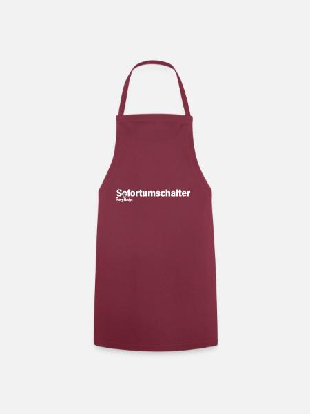 Sofortumschalter Weiß - Kochschürze - Bordeaux