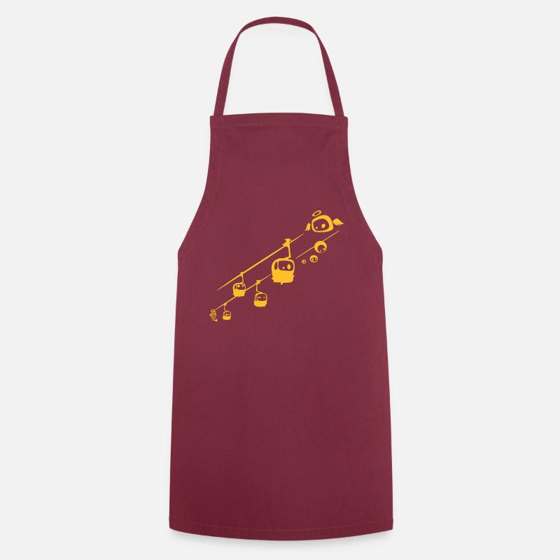 Sow Télécabines - Tablier de cuisine - bordeaux