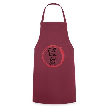 Appelez Wine One One - Tablier de cuisine - bordeaux - Devant - AI Model Male 185 dark (185cm)