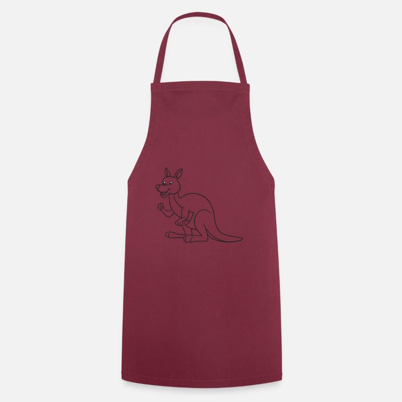 Känguru, Kängurus, Geschenk, Geschenkidee - Kochschürze - Bordeaux