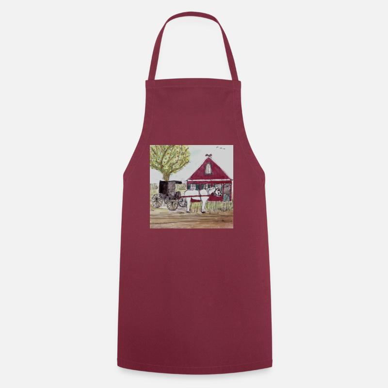 AMISH - Kochschürze - Bordeaux