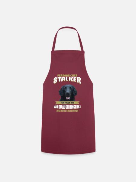 Flat Coated Retriever Shirt - Flat Coated - Kochschürze - Bordeaux