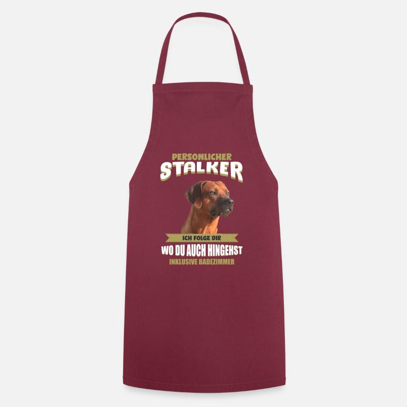 Rhodesian Ridgeback Tshirt - Rhodesian Ridgeback - Kochschürze - Bordeaux