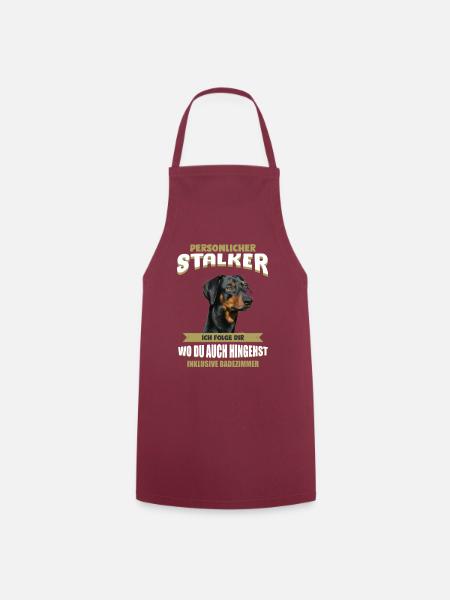 Deutscher Pinscher Tshirt - Deutscher Pinscher - Kochschürze - Bordeaux