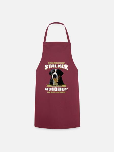 Großer Schweizer Sennenhund - Kochschürze - Bordeaux